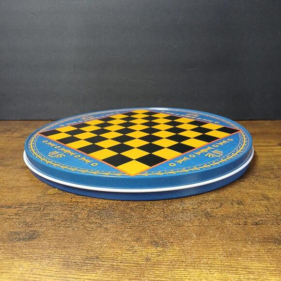 Vintage Chinese Checkers, Checkers, Chess Travel Game Board Tin w/ Game Pieces - Picture 8 of 9